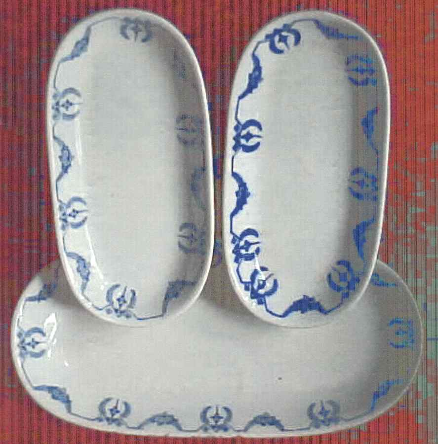 Adam Blue Relish by Buffalo Pottery-1