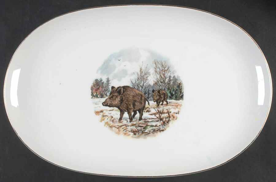 SCH657 14" Oval Serving Platter by Schumann - Bavaria-1