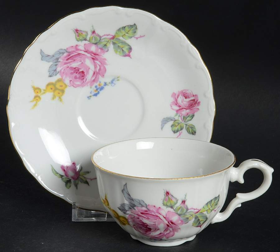 BOH275 Flat Cup & Saucer Set by Bohemia Ceramic Works-1