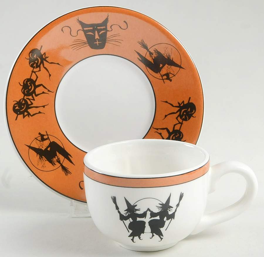Hobgoblins Flat Cup & Saucer Set by Bethany Lowe Designs-1