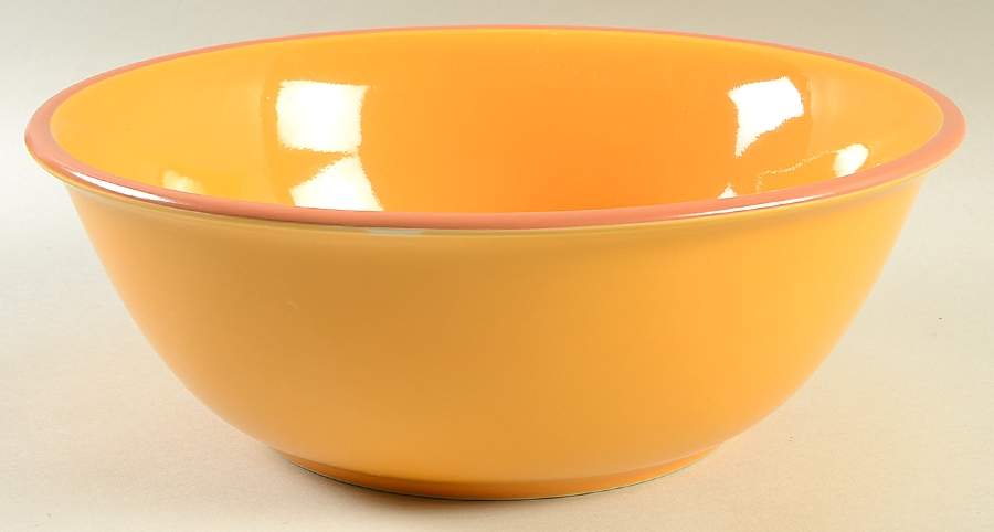 Yellow 12" Round Serving Bowl by Bobby Flay-1