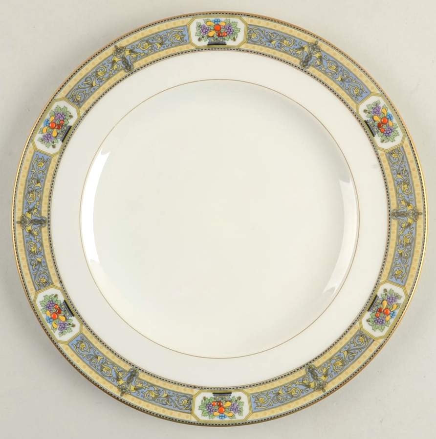 Orient (Gold Verge) Dinner Plate by Morgan Belleek (USA)-1