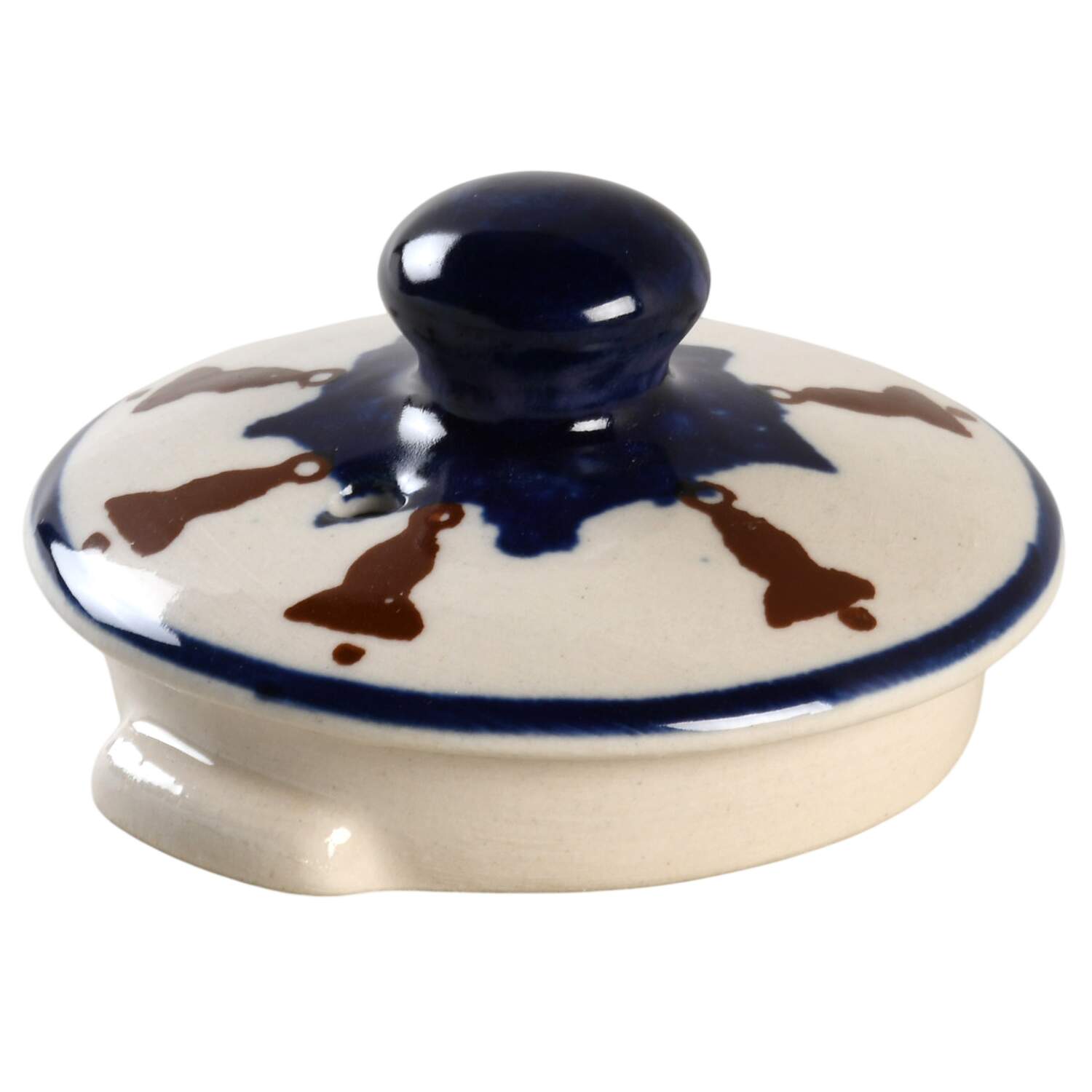 Snowman (Bell Border) Lid for Teapot by BOLESLAWIEC-1