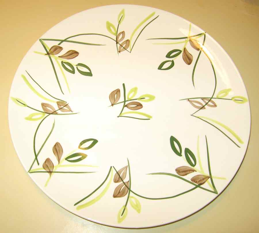 Leaf Spray Dinner Plate by Blue Ridge Southern Pottery-1