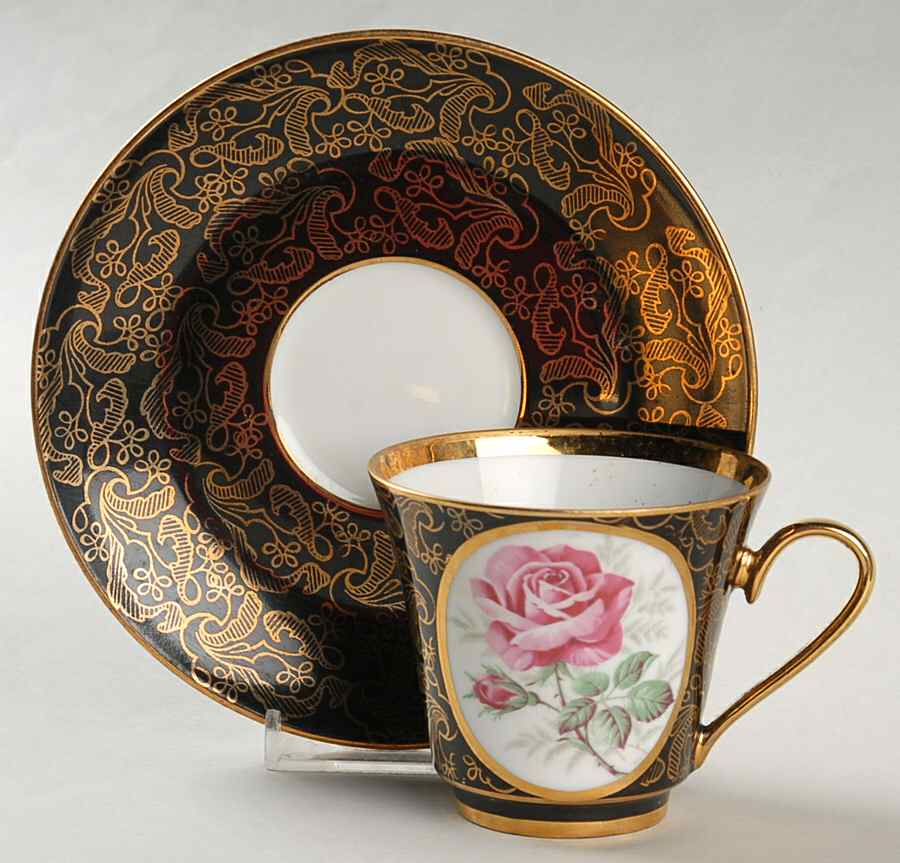 BAV447 Footed Cup & Saucer Set by Bavaria-1