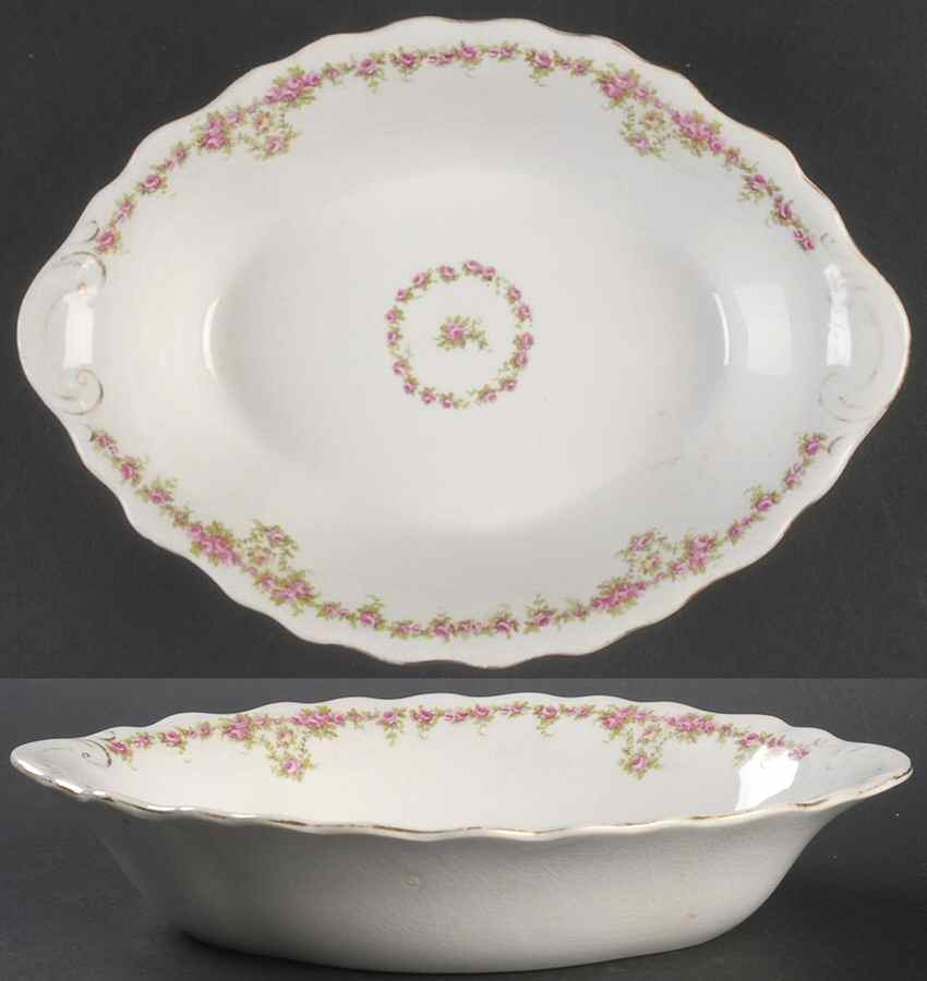 BUF162 9" Oval Vegetable Bowl by Buffalo Pottery-1