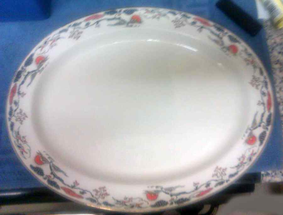 A2955 14" Oval Serving Platter by Booths-1