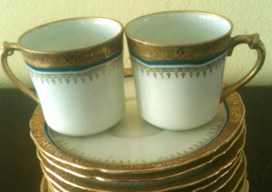 BWD743 Flat Cup & Saucer Set by Bawo & Dotter-1