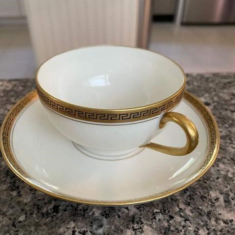 BLH74 Flat Cup & Saucer Set by Blakeman & Henderson-1