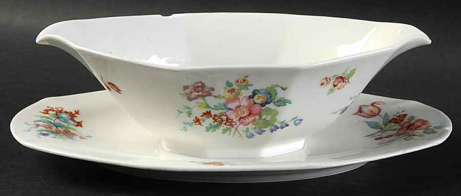 BAL47 Gravy Boat with Attached Underplate by H Balleroy-1