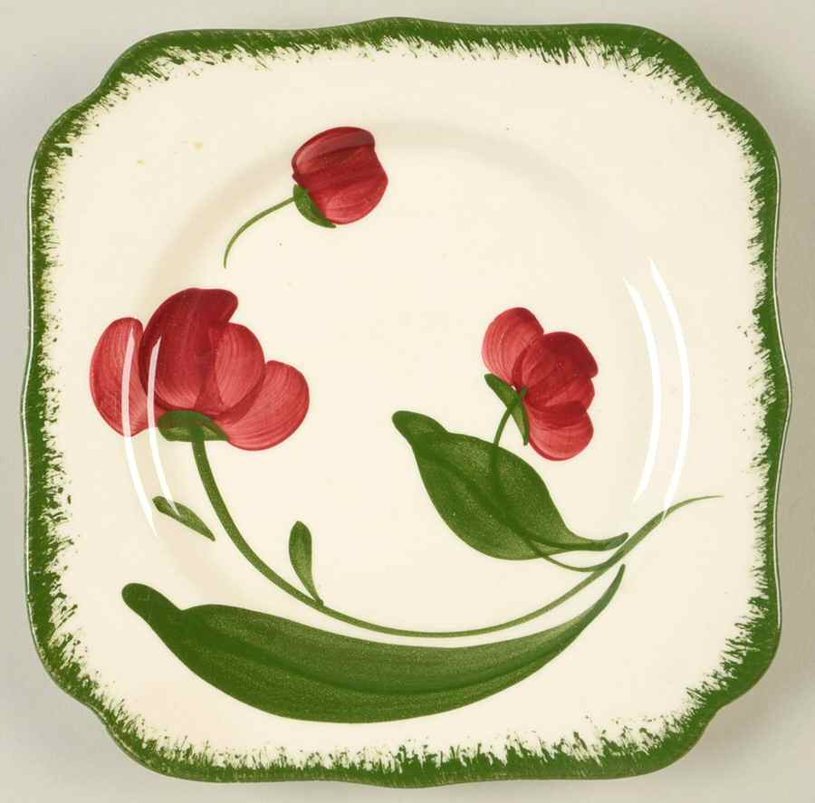 BRP170 Square Bread & Butter Plate by Blue Ridge Southern Pottery-1