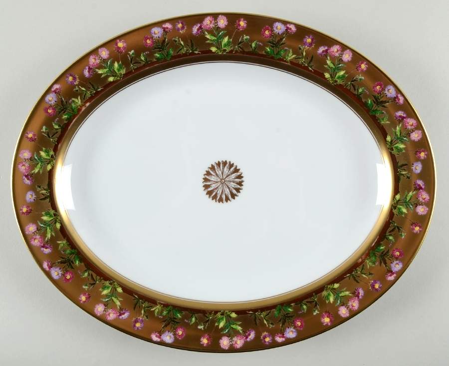 Heloise 13" Oval Serving Platter by Bernardaud-1