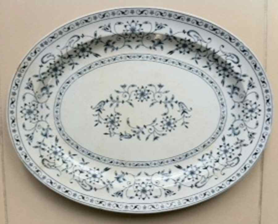 Limoges 14" Oval Serving Platter by Booths-1
