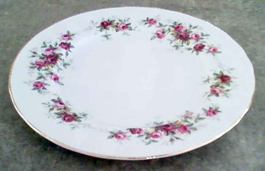 Damask Rose Dinner Plate by Buckingham (England)-1