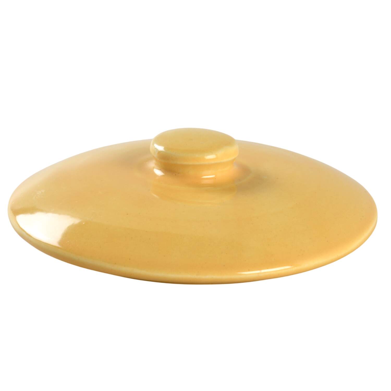 Gloss Pastel Kitchenware Yellow Lid for Cookie Jar by Bauer-1