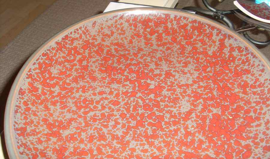 Marbelized Brick Dinner Plate by Baum Brothers-1