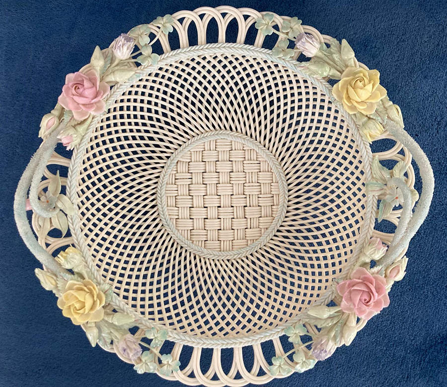 Basketware Sydenham Basket by Belleek Pottery (Ireland)-1