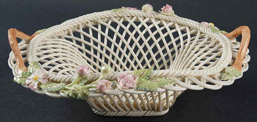 Basketware Burren Basket by Belleek Pottery (Ireland)-1
