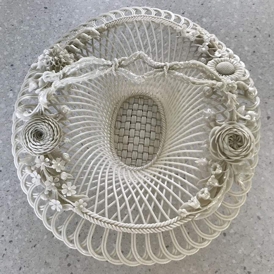 Basketware Henshall/Twig Basket by Belleek Pottery (Ireland)-1