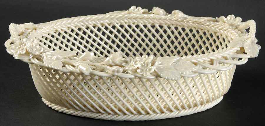 Basketware Hawthorne Basket by Belleek Pottery (Ireland)-1