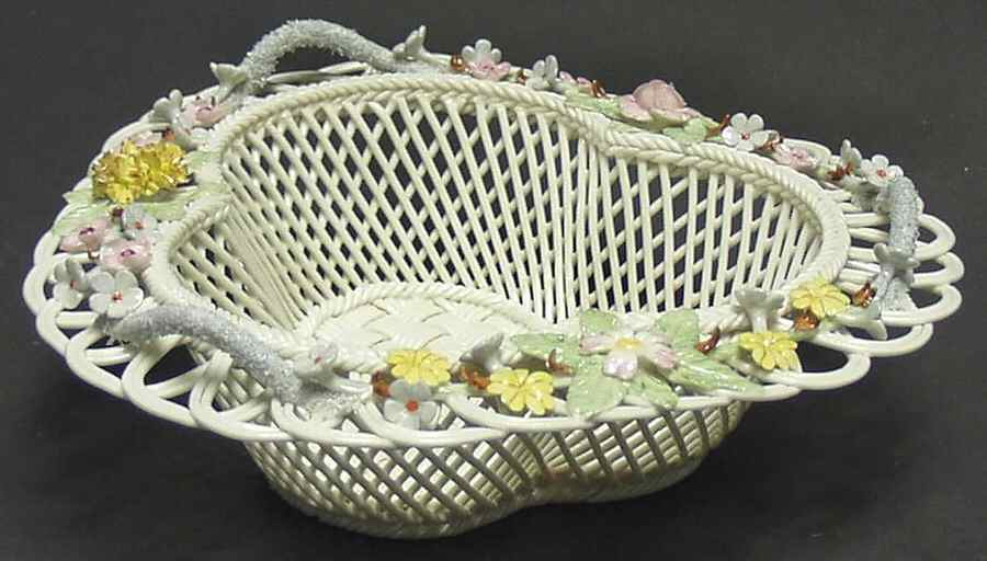 Basketware Celebration Basket by Belleek Pottery (Ireland)-1
