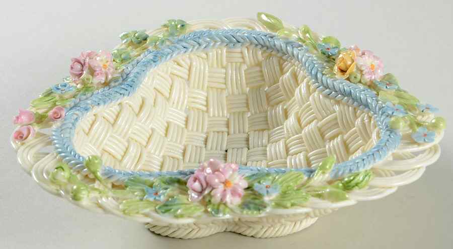 Basketware Erne Basket by Belleek Pottery (Ireland)-1