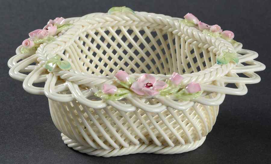 Basketware Galway Basket by Belleek Pottery (Ireland)-1