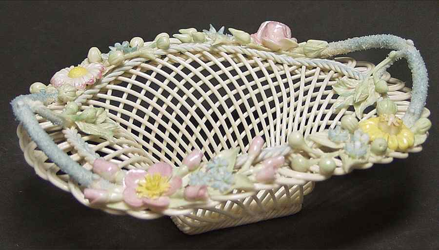 Basketware Henshall Basket by Belleek Pottery (Ireland)-1