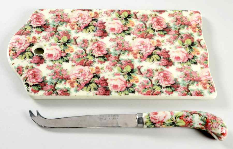 BAU80 2 Piece Cheese Dish and Knife Set by Baum Brothers-1