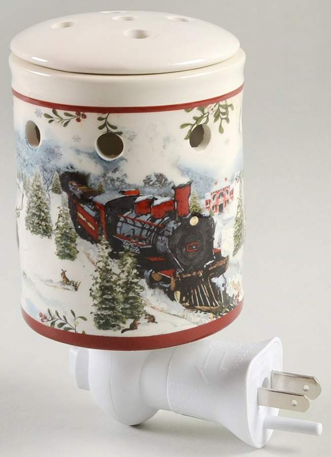 Winter Forest Wall Plug-In Wax Wamer & Lid by Better Homes and Gardens-1