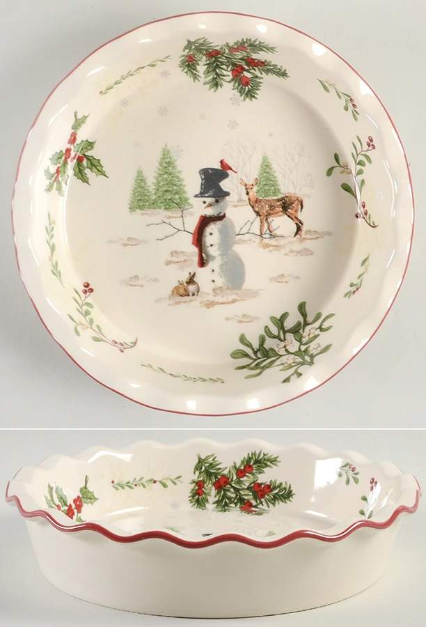 Winter Forest 10" Pie Baking Plate by Better Homes and Gardens-1