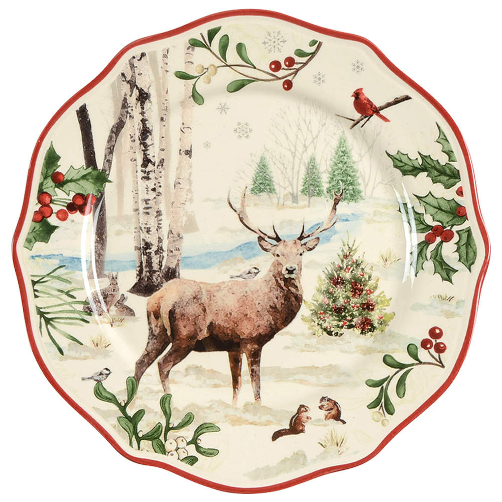 Winter Forest Salad Plate by Better Homes and Gardens-1