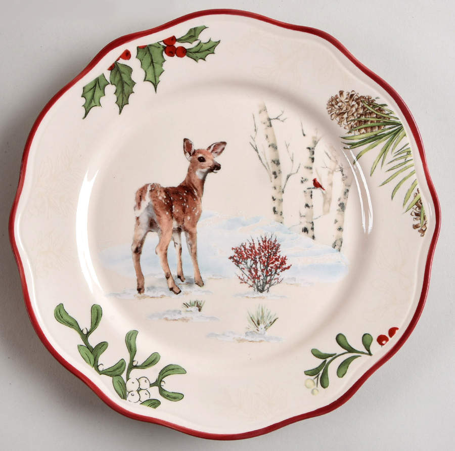 Winter Forest Salad Plate by Better Homes and Gardens-1