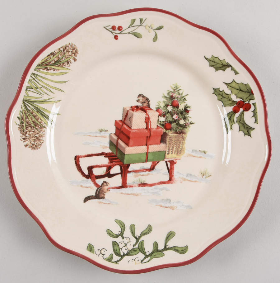 Winter Forest Salad Plate by Better Homes and Gardens-1