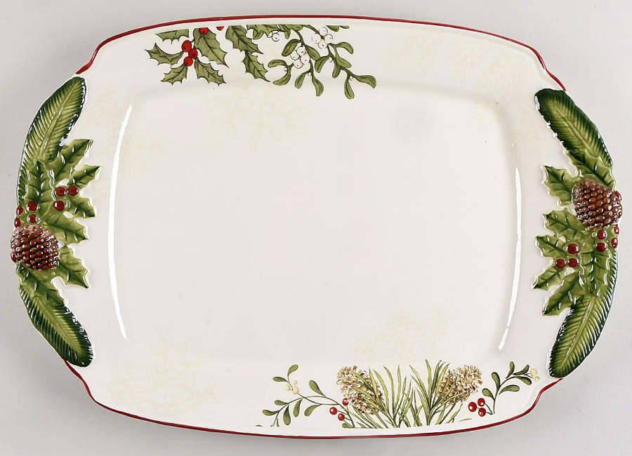 Winter Forest 19" Oval Serving Platter by Better Homes and Gardens-1