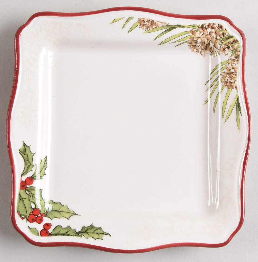 Winter Forest Square Appetizer Plate by Better Homes and Gardens-1