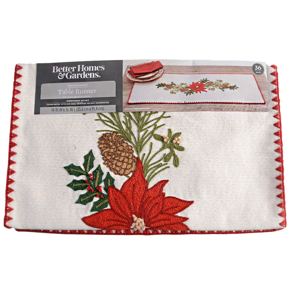 Winter Forest 14" x 36" Cloth Table Runner by Better Homes and Gardens-1