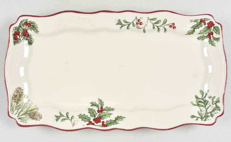 Winter Forest Tray for 2 Tier Rectangular Tray Set by Better Homes and Gardens-1