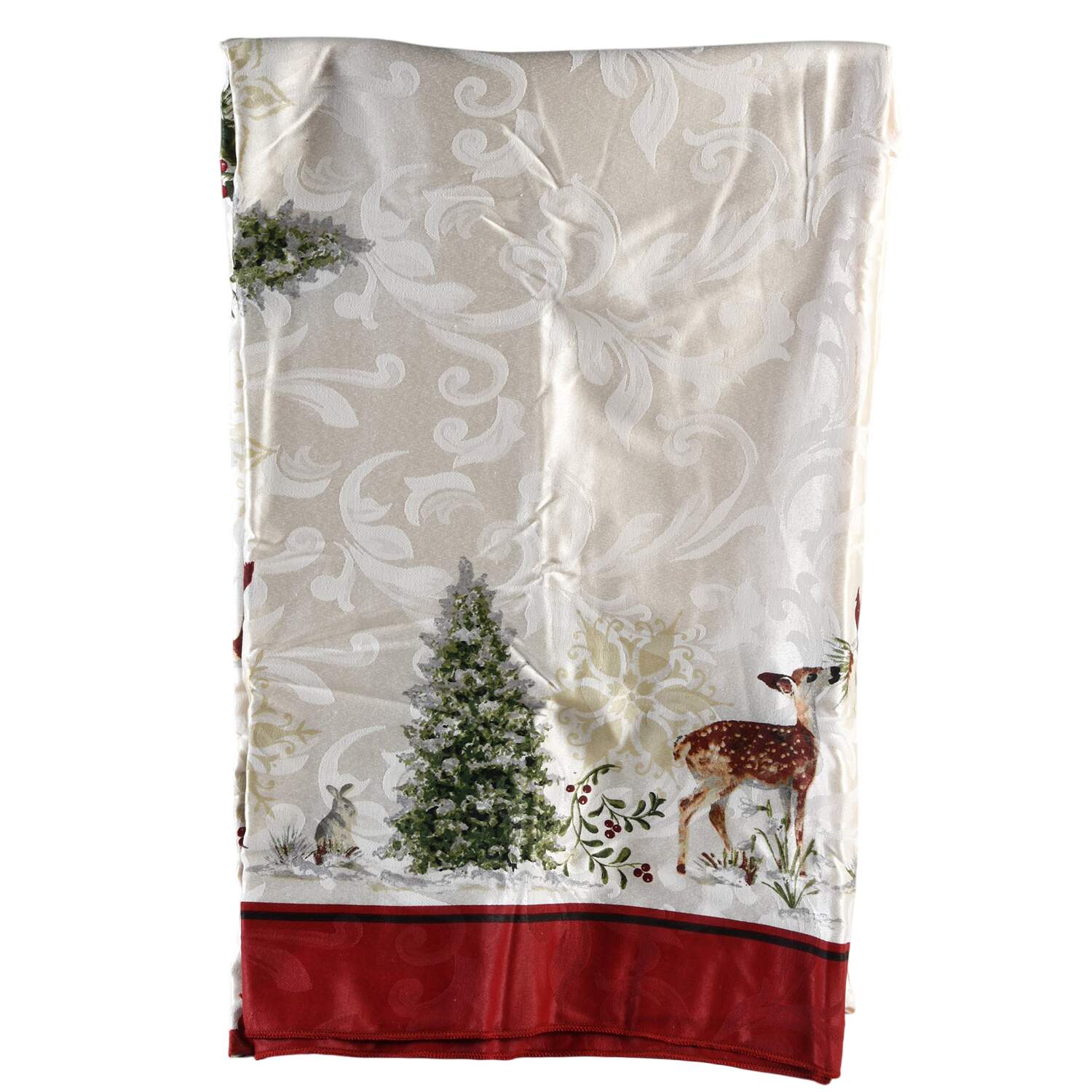 Winter Forest 60" X 102" Oblong Tablecloth by Better Homes and Gardens-1
