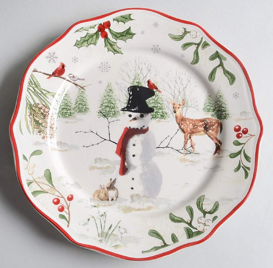 Winter Forest Salad Plate by Better Homes and Gardens-1