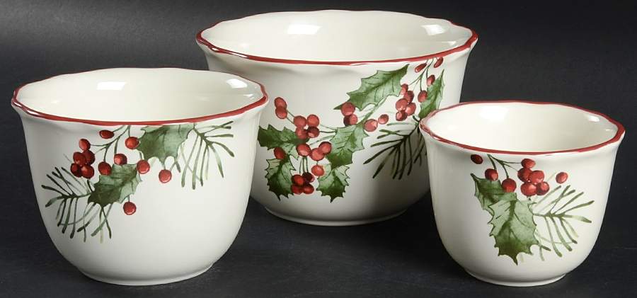 Winter Forest (3 Piece) Nesting Bowl Set (4", 5", 6") by Better Homes and Gardens-1