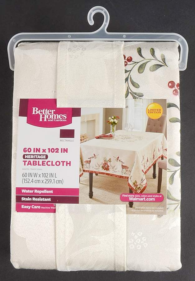 Winter Forest Rectangular Tablecloth 60" X 102" by Better Homes and Gardens-1