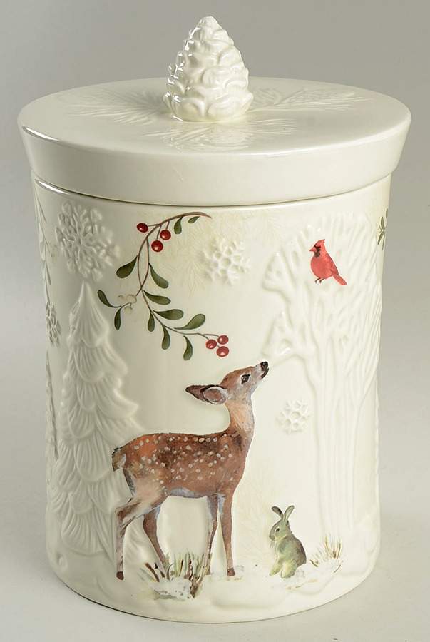 Winter Forest Cookie Jar & Lid by Better Homes and Gardens-1