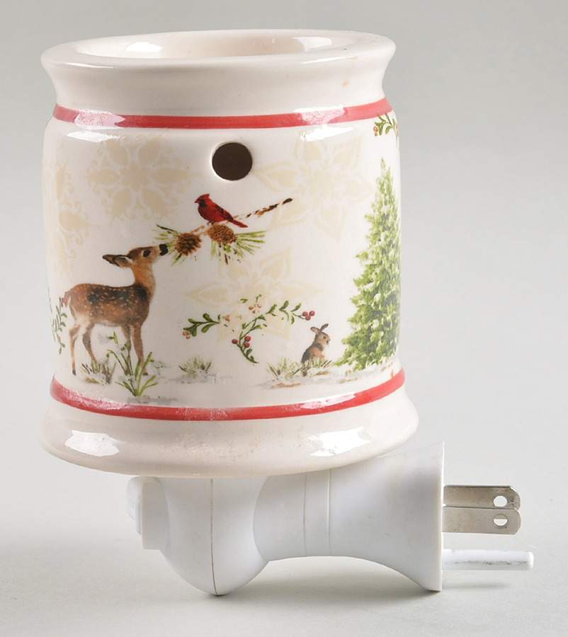 Winter Forest Wall Plug-In Wax Warmer No Lid by Better Homes and Gardens-1