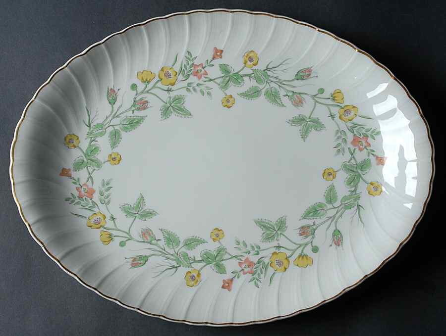 Meudon 15" Oval Serving Platter by Bernardaud-1