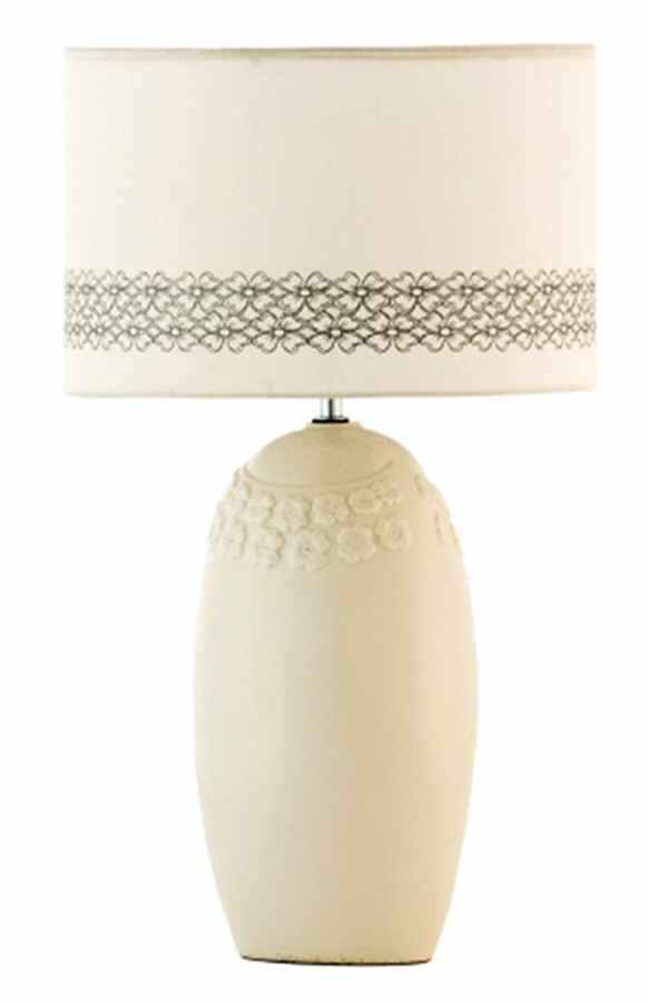 Fleur Electric Lamp & Shade by Belleek Pottery (Ireland)-1