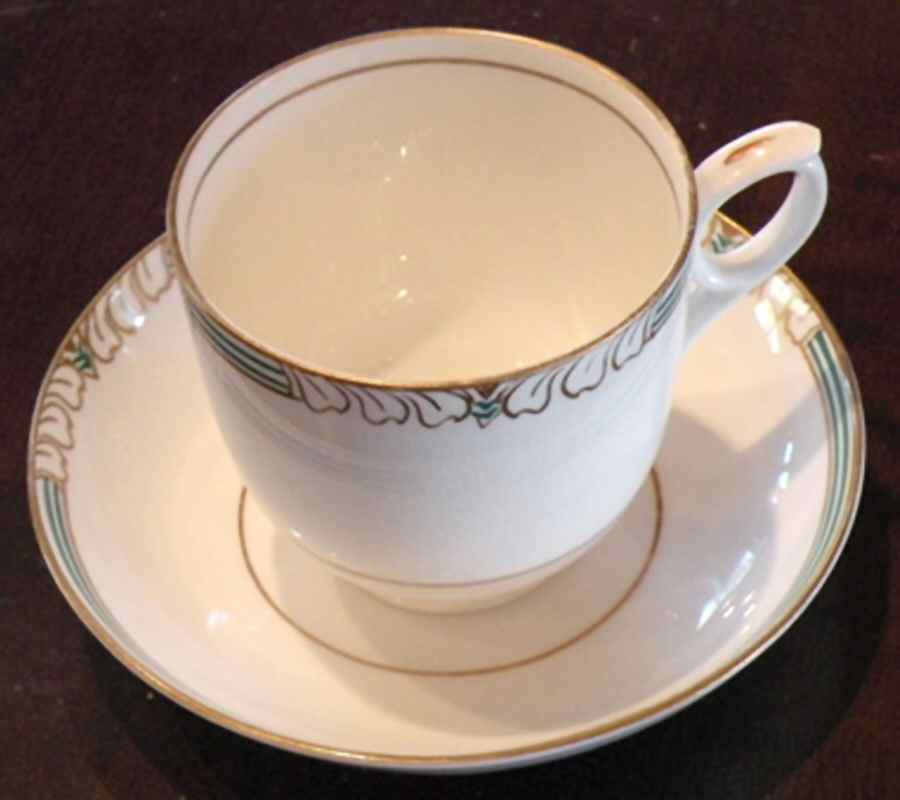 8011 Flat Cup & Saucer Set by Bridgwood & Son-1