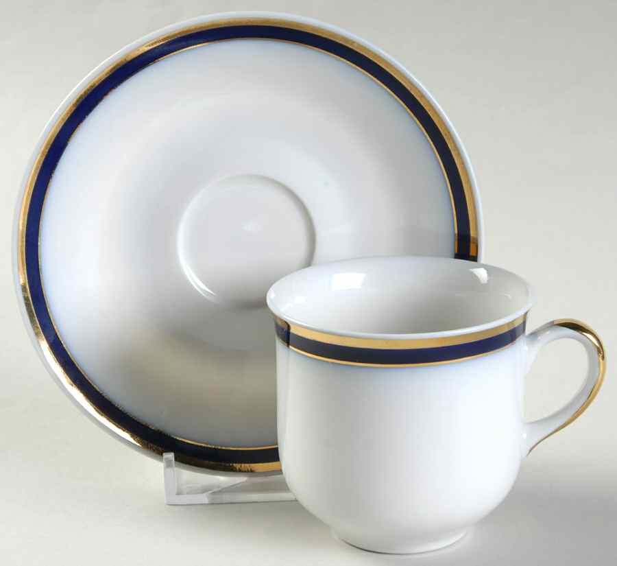 Jasmine Flat Demitasse Cup & Saucer Set by Baum Brothers-1