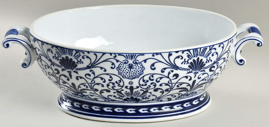 Asian Garden Oval Tureen No Lid by Bombay-1