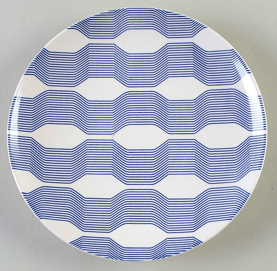 Blue & White Luncheon Plate by Baum Brothers-1